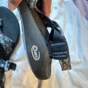 Chaco Black and Patterned Outdoor Sandals
